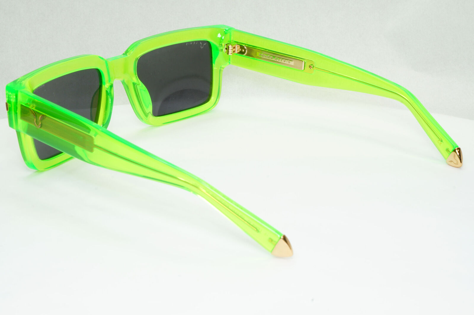 Police F1 Lewis Hamilton Sunglasses Green Transparent Lime SPL E14V COL 0VC1