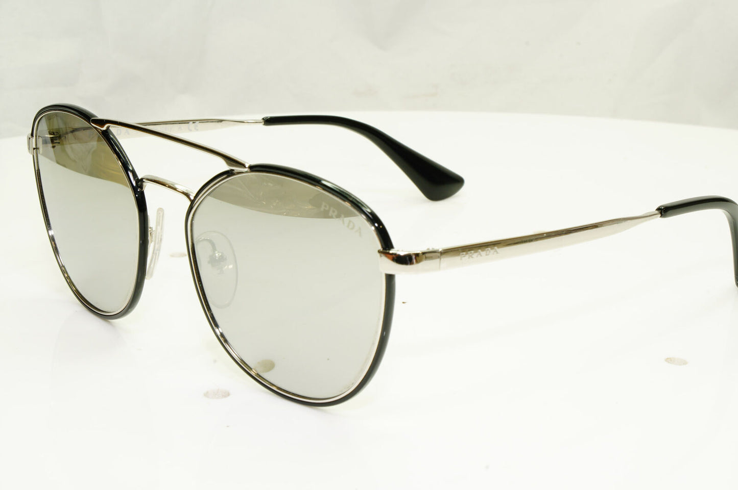 Authentic Prada Womens Mirror Vintage Sunglasses Silver SPR 83T 1AB-2S0 32994