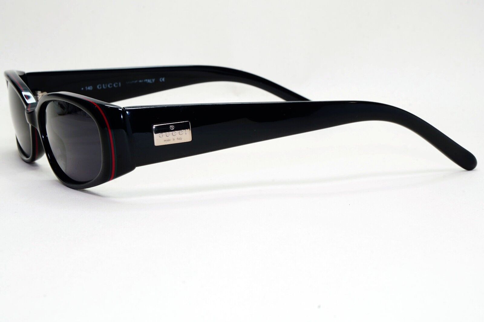 Gucci Sunglasses 1998 Vintage Black Rectangle GG 2451/S E5W Small 53mm 141024