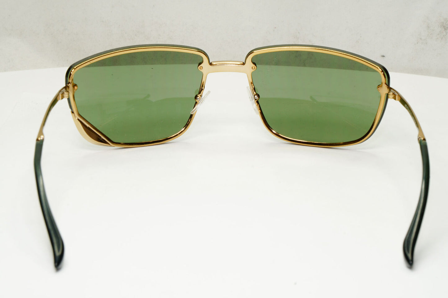 Gucci Sunglasses 1998 Vintage Wrap Gold Green Retro GG 1692/S 577IA 280323