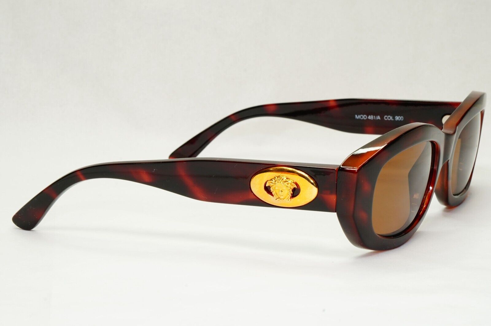 Gianni Versace Sunglasses 1996 Vintage Brown Gold MOD 481/A COL 900 111223