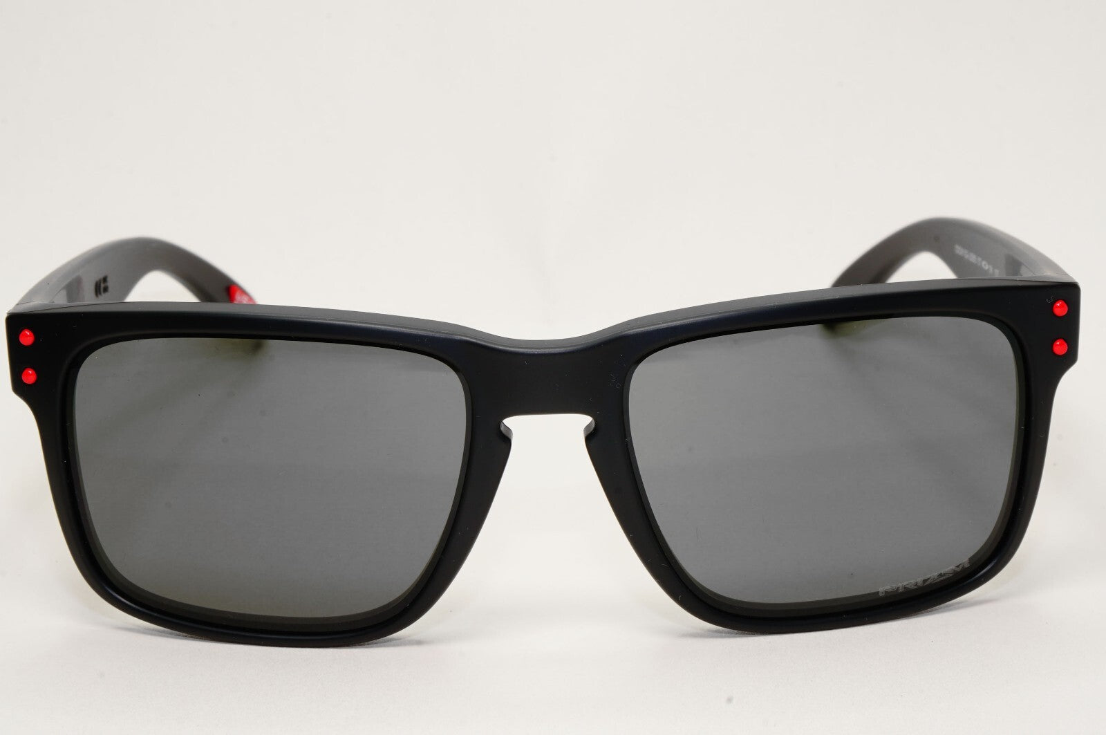Oakley Sunglasses Holbrook Black Matte Grey Prizm Square Red OO 9102 U2 57mm [a]