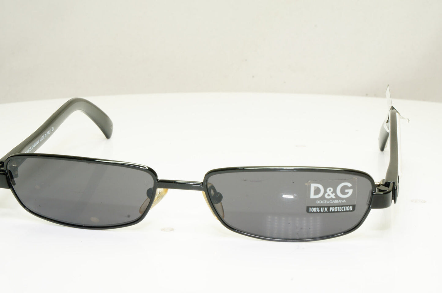 Authentic DOLCE & GABBANA Mens Vintage Sunglasses White D&G 2068 715 30780