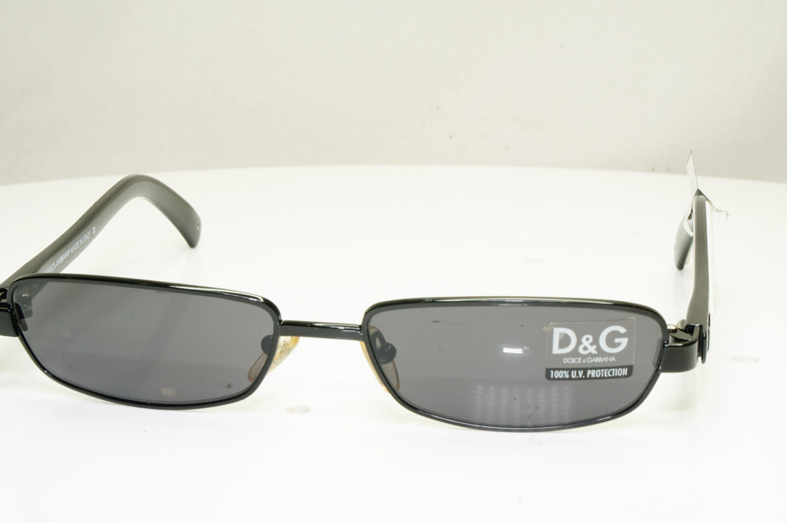 Authentic DOLCE & GABBANA Mens Vintage Sunglasses White D&G 2068 715 30780