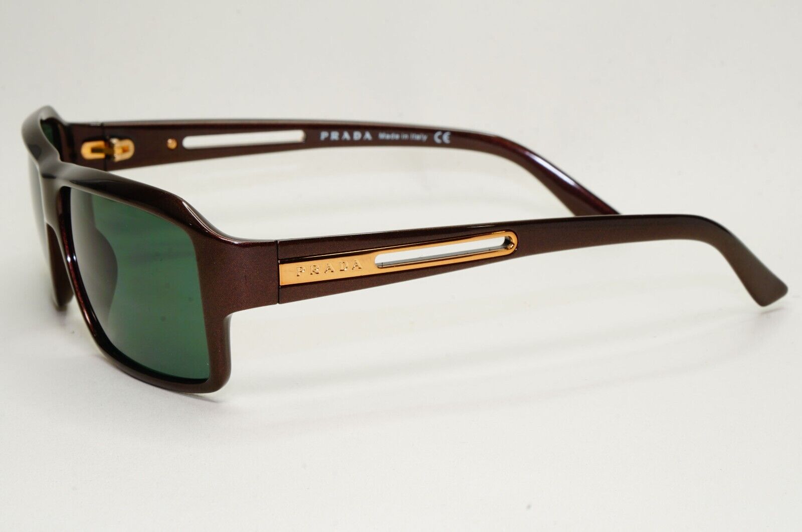 Prada Sunglasses 2007 Vintage Brown Green Gold PR09IS SPR 09I 7BG-3O1 171024