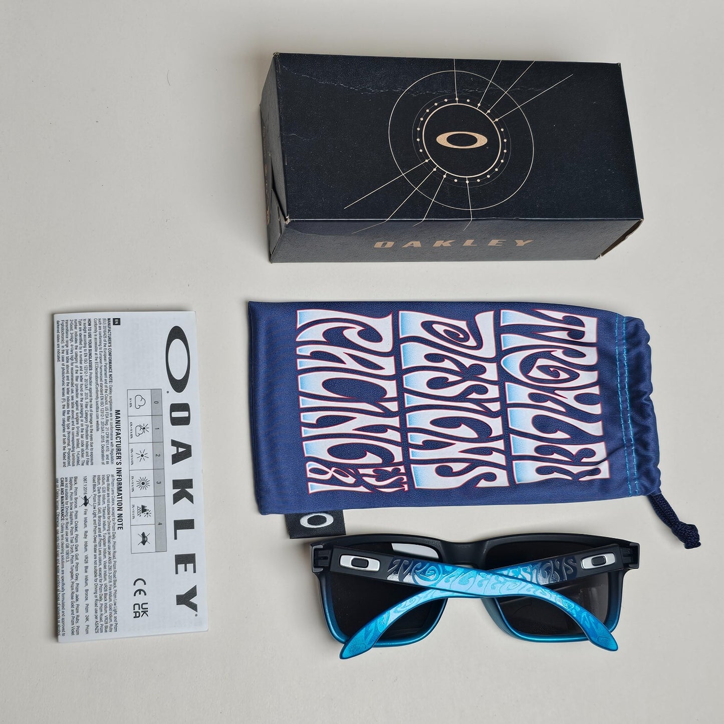 Oakley Sunglasses Holbrook Troy Lee Design Limited Edition Blue Black OO9102 X9