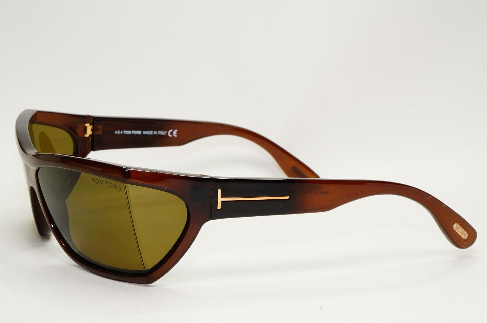 Tom Ford Sunglasses Sasha Dark Brown Square Side Window FT0401 TF 401 48E 59mm
