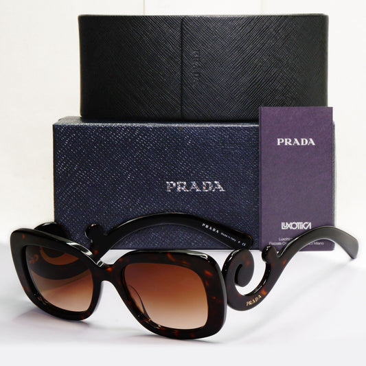 Prada Sunglasses Baroque Swirl Square Brown PR27OS SPR 27O 2AU-6S1 200124