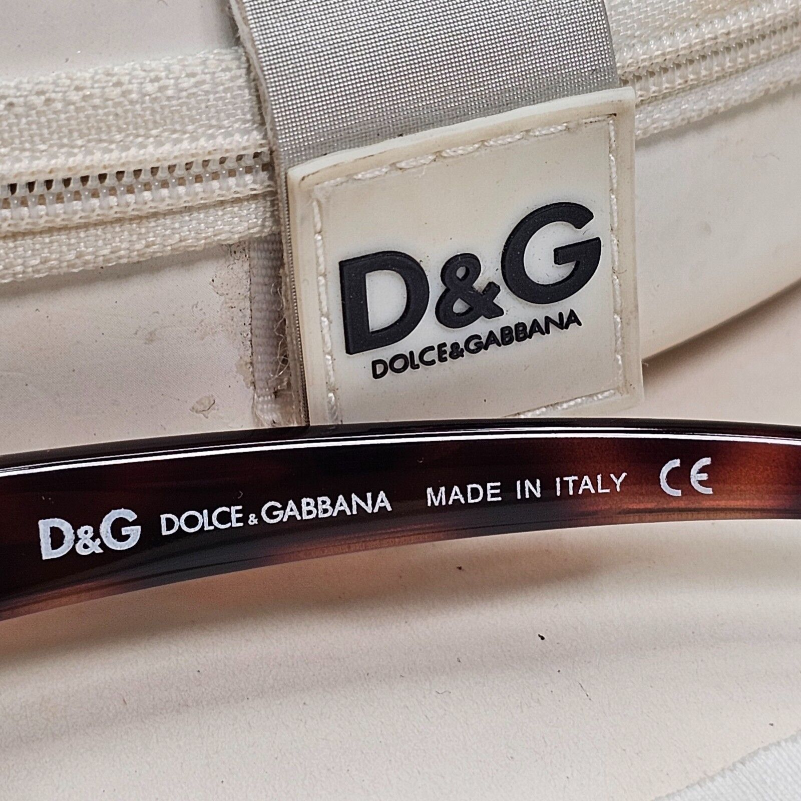 Dolce & Gabbana Sunglasses 2008 Vintage Brown Tortoise Wrap D&G 2200 095 031124