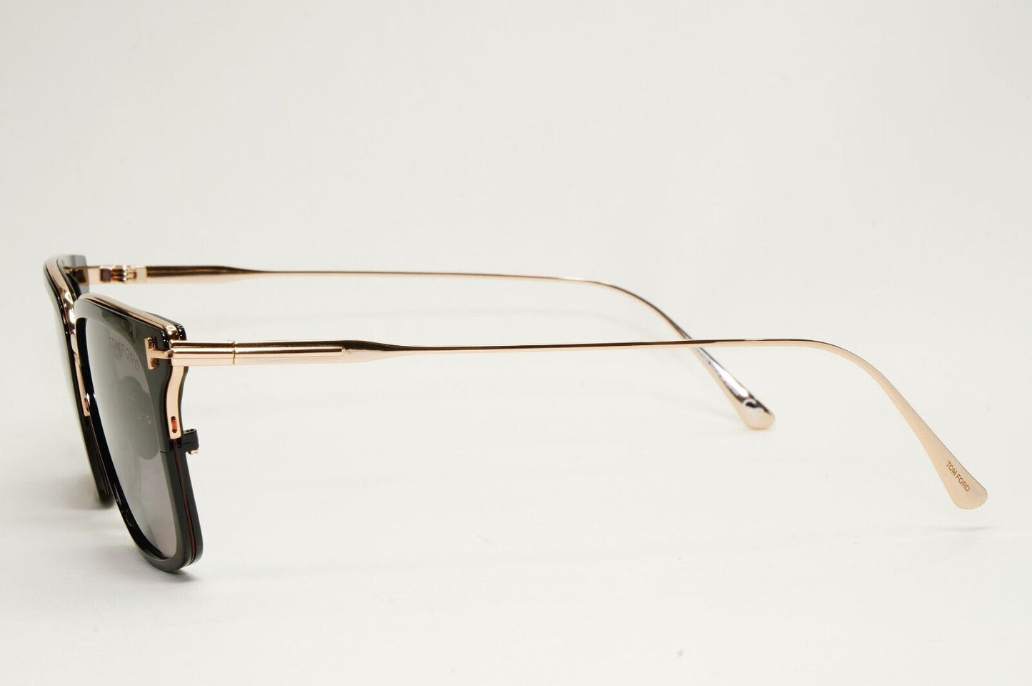 Tom Ford Sunglasses Hayden Titanium Black Gold Grey Square TF 831 01K FT0831