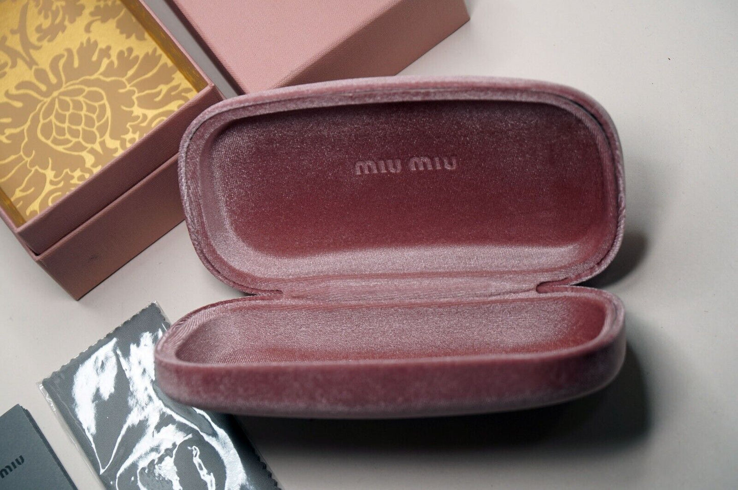 Miu Miu Box Storage Case for Sunglasses with Cloth Papers Large 160 x 80 x 55