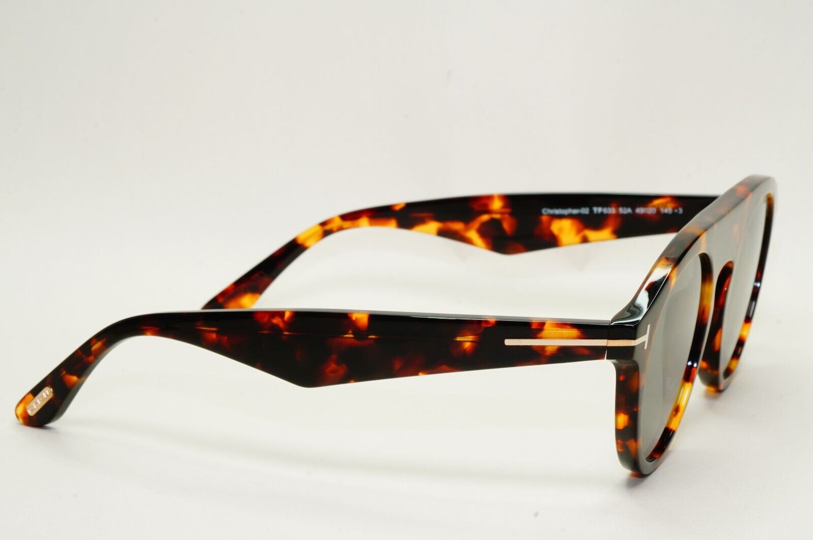 Tom Ford Sunglasses Christopher-02 Brown Tortoiseshell Green FT0633 TF 633 52A