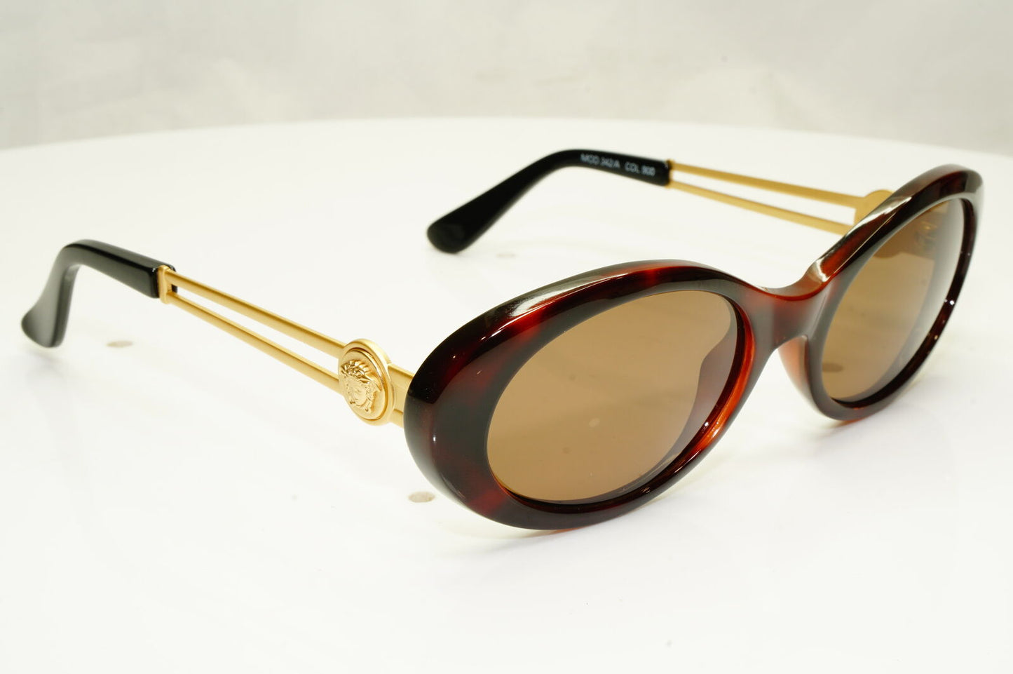Gianni Versace 1996 Womens Vintage Gold Medusa Sunglasses MOD 342/A COL 900