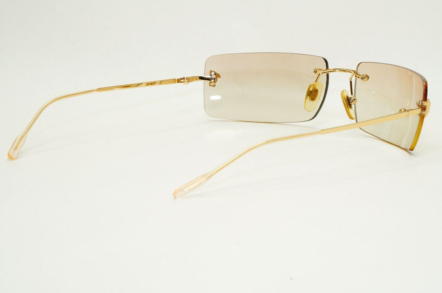 Versace Sunglasses 2002 Vintage Rimless Gold Medusa Metal MOD N26 N30/537 270924