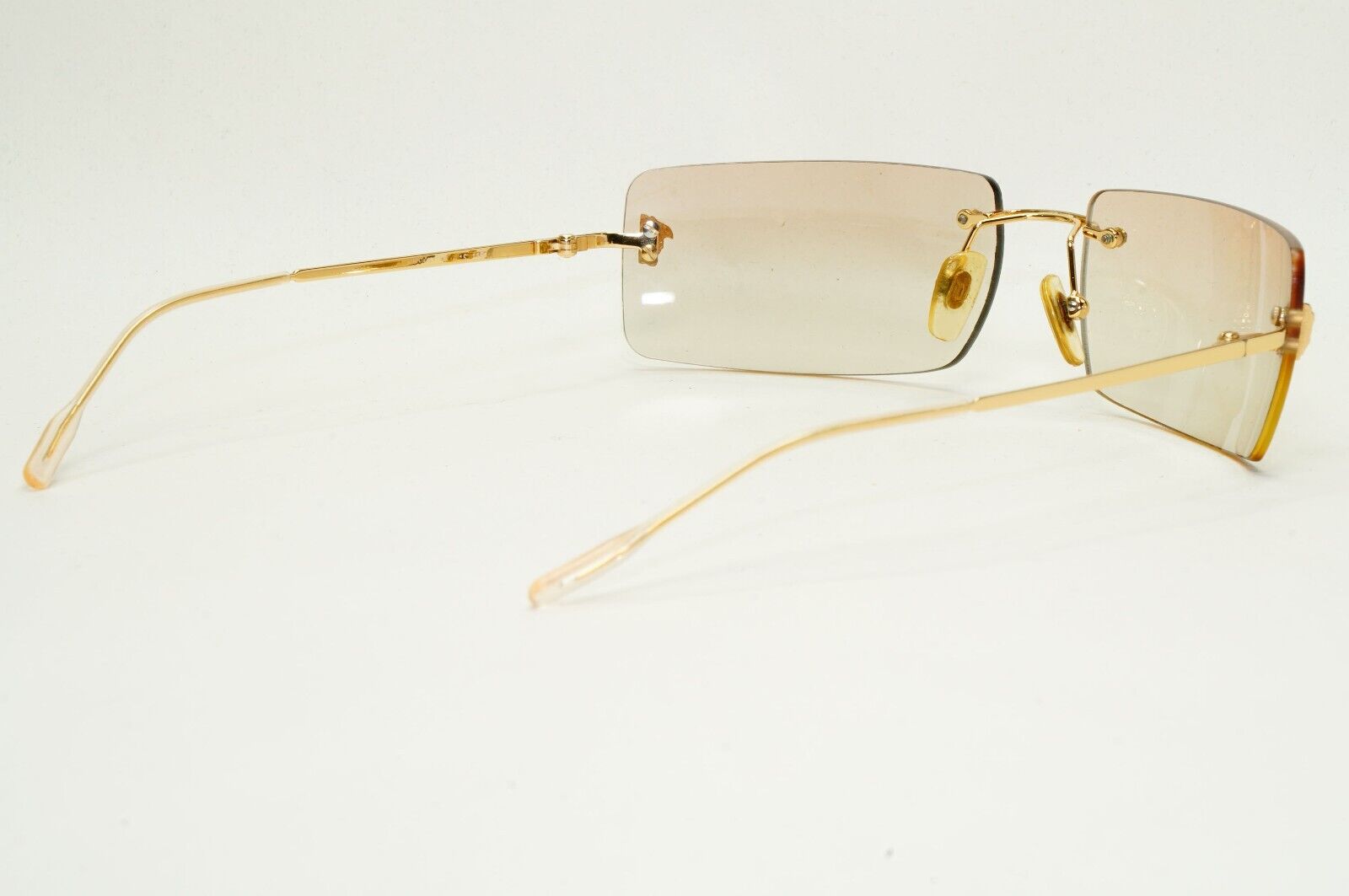 Versace Sunglasses 2002 Vintage Rimless Gold Medusa Metal MOD N26 N30/537 270924