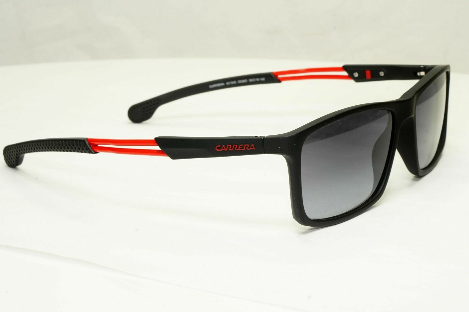 Carrera Sunglasses Black Gradient Smoke Red Square Rectangle 4016 0039O Sport