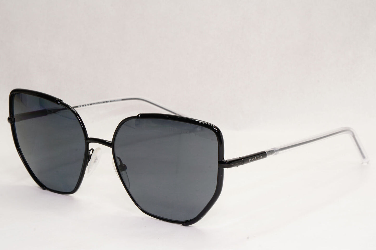 Prada Sunglasses Polarised Black Square Grey PR50WS SPR 50W 1AB-5Z1 58mm