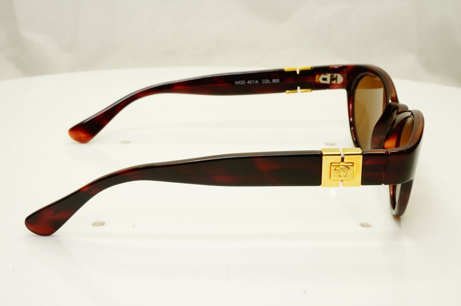 Gianni Versace 1996 Unisex Vintage Gold Medusa Sunglasses MOD 457/A COL 900