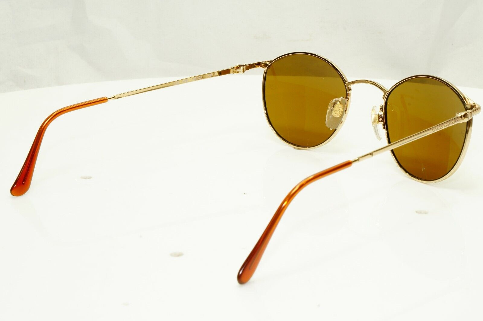 Authentic Giorgio Armani 1997 Vintage Sunglasses Gold Brown Mens Womens 132 759