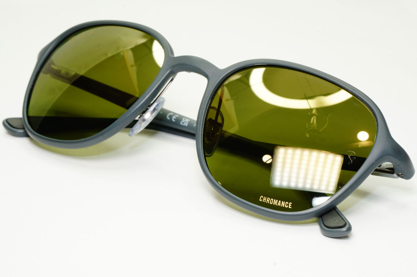 Ray-Ban Chromance Sunglasses Grey Gold Mirror Polarized RB 4341-CH 6017/6O