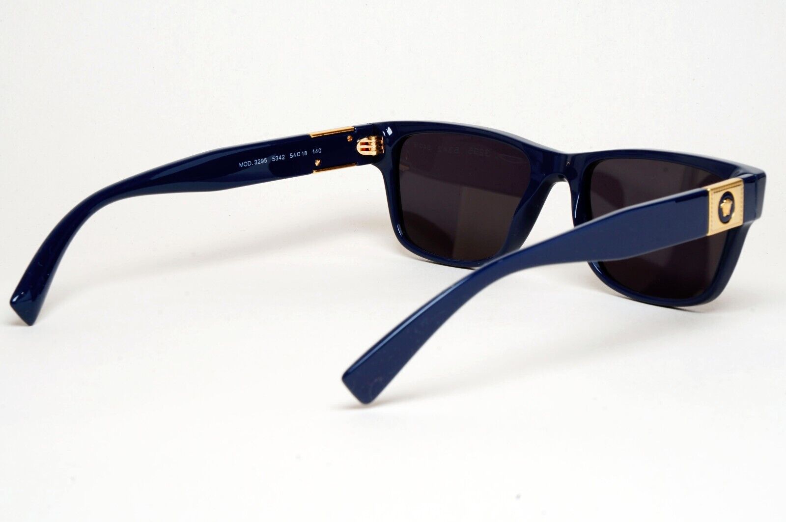 Versace Sunglasses Dark Blue Gold Medusa Square Rectangle MOD VE 3295 5342 54mm