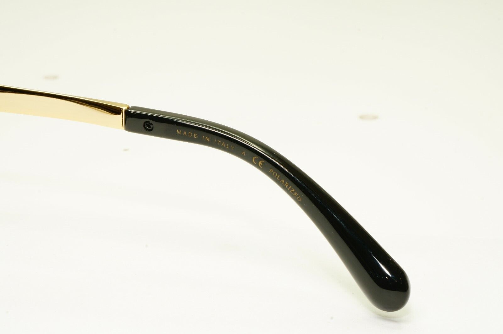 Chanel Stingray Leather Sunglasses Polarized Black Gold Brown 6047-Q 622/S9