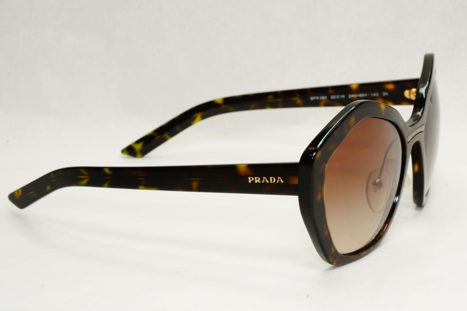Prada Sunglasses Brown Tortoise Angular Gradient PR08XS SPR 08X 2AU-6S1 58mm