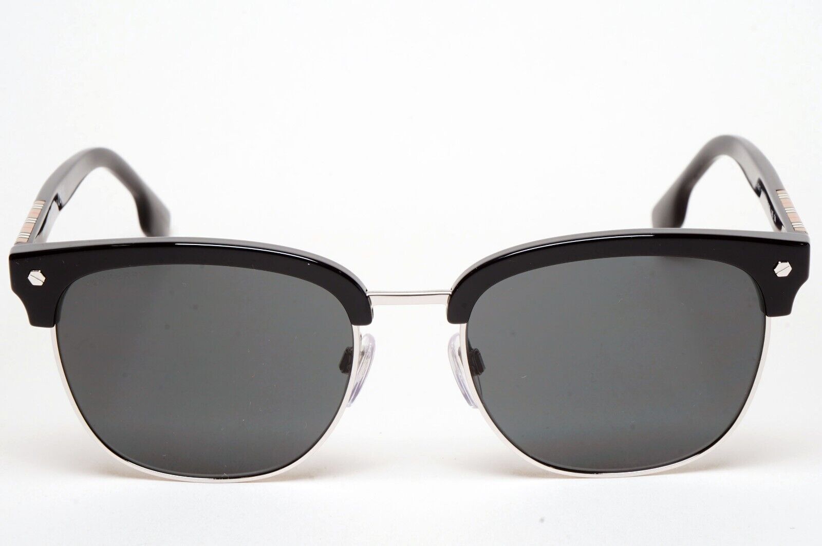 Burberry Sunglasses Aubrey Black Silver Grey Square BE 4317 3001/87 55mm