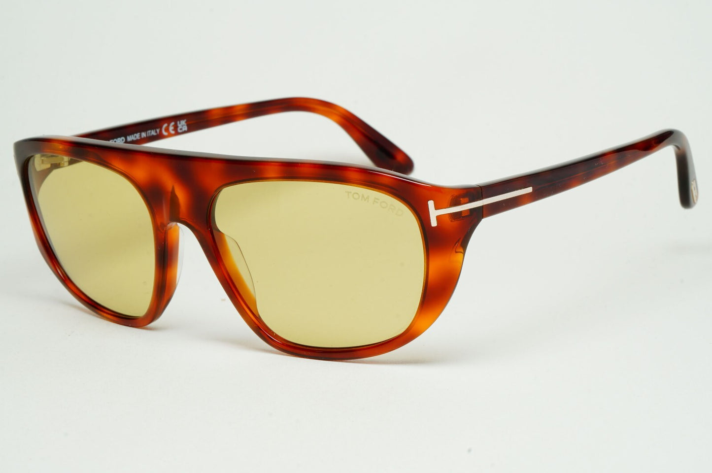 Tom Ford Sunglasses Edward-02 Photochromic Yellow Brown FT1002 TF 1002 53E