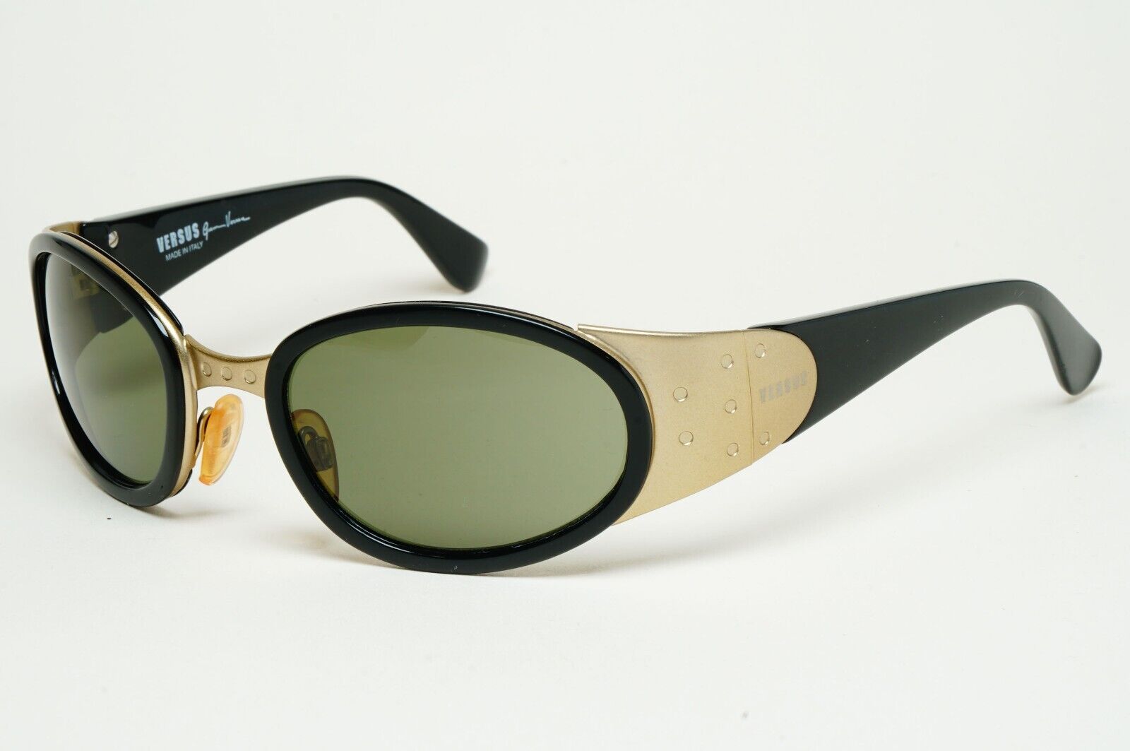 Versus Sunglasses 1996 by Gianni Versace Vintage Black Bronze MOD R50 COL 86M