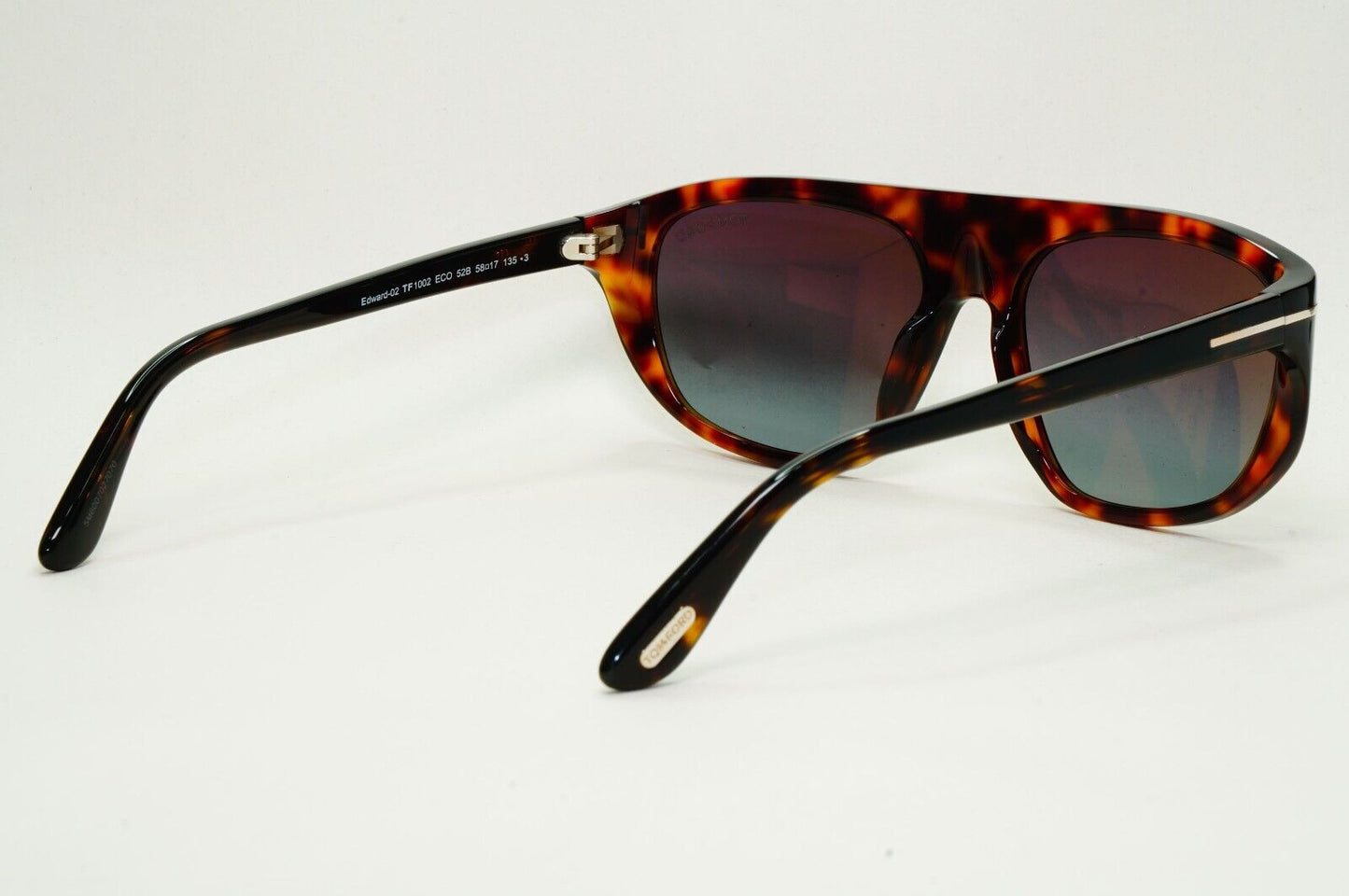 Tom Ford Sunglasses Edward-02 Brown Tortoise Grey Gradient FT1002 TF 1002 52B