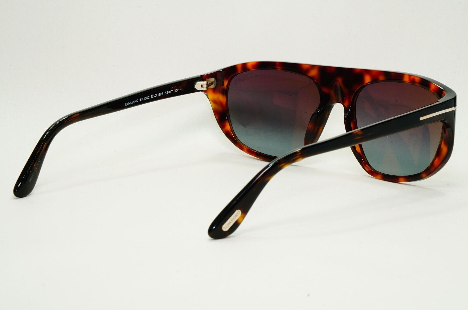 Tom Ford Sunglasses Edward-02 Brown Tortoise Grey Gradient FT1002 TF 1002 52B