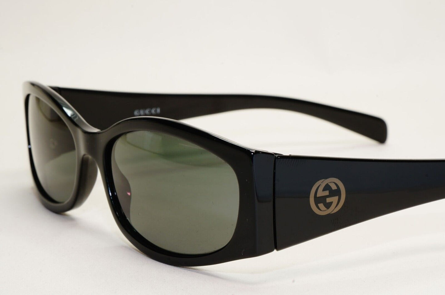 Gucci Sunglasses 1999 Vintage Black Green Rectangle GG 2524/S 807 081024