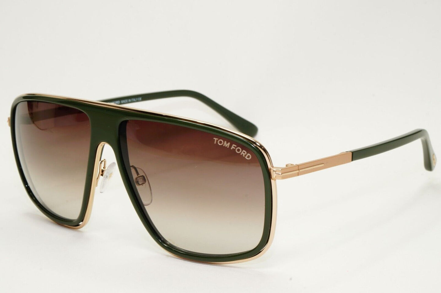 Tom Ford Sunglasses Quentin Green Gold Brown Gradient Square FT0463 TF 463 98K