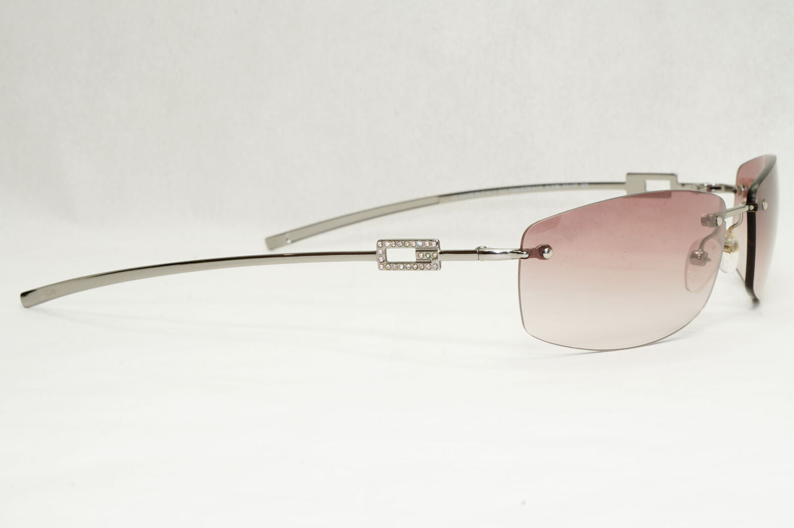 Gucci Sunglasses 1997 Vintage Rimless Silver Brown GG 1784/S 6LB1N 070224