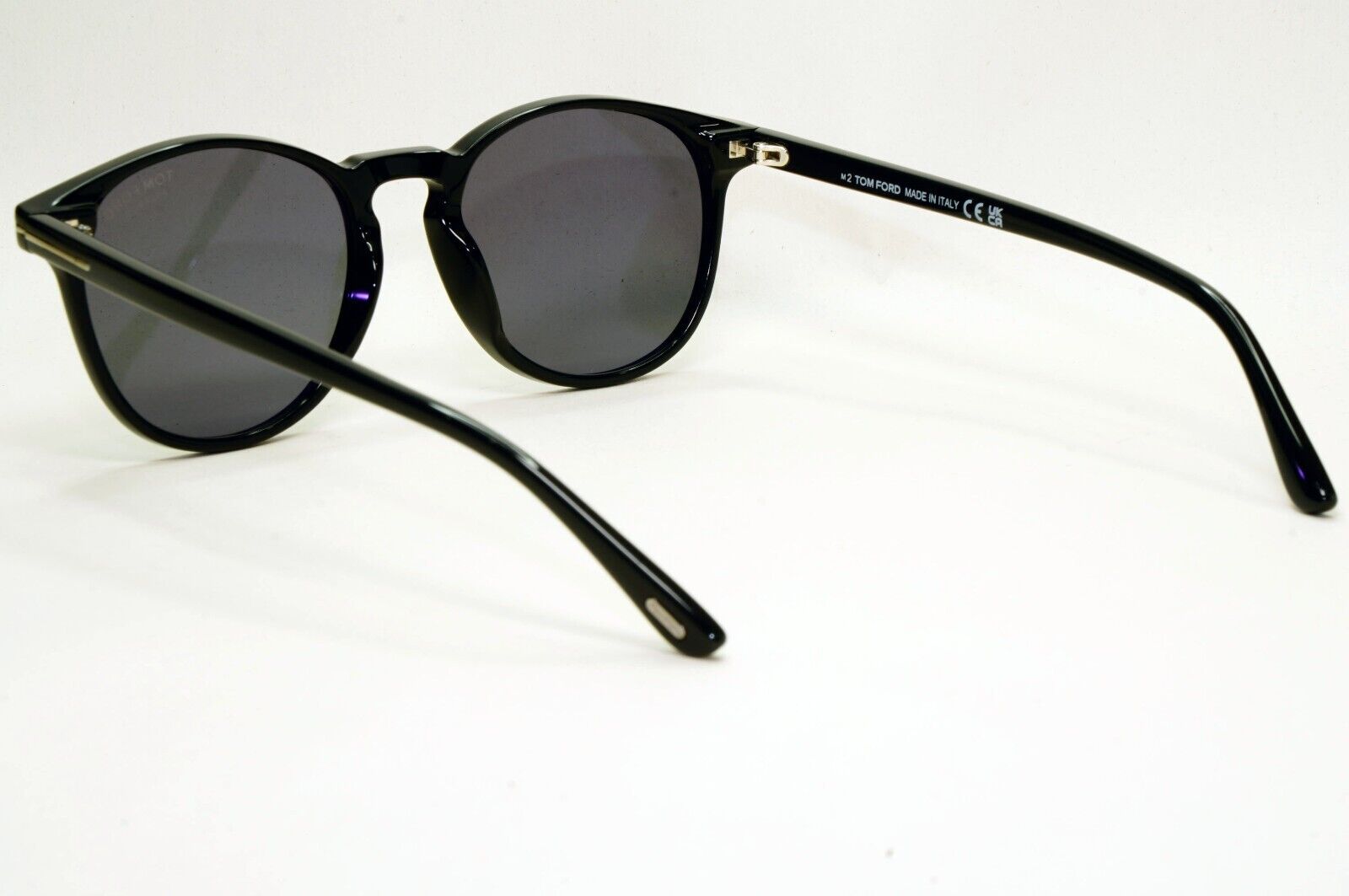 Tom Ford Sunglasses Polarised Black Round Grey FT1097-N TF 1097-N 01D 53mm