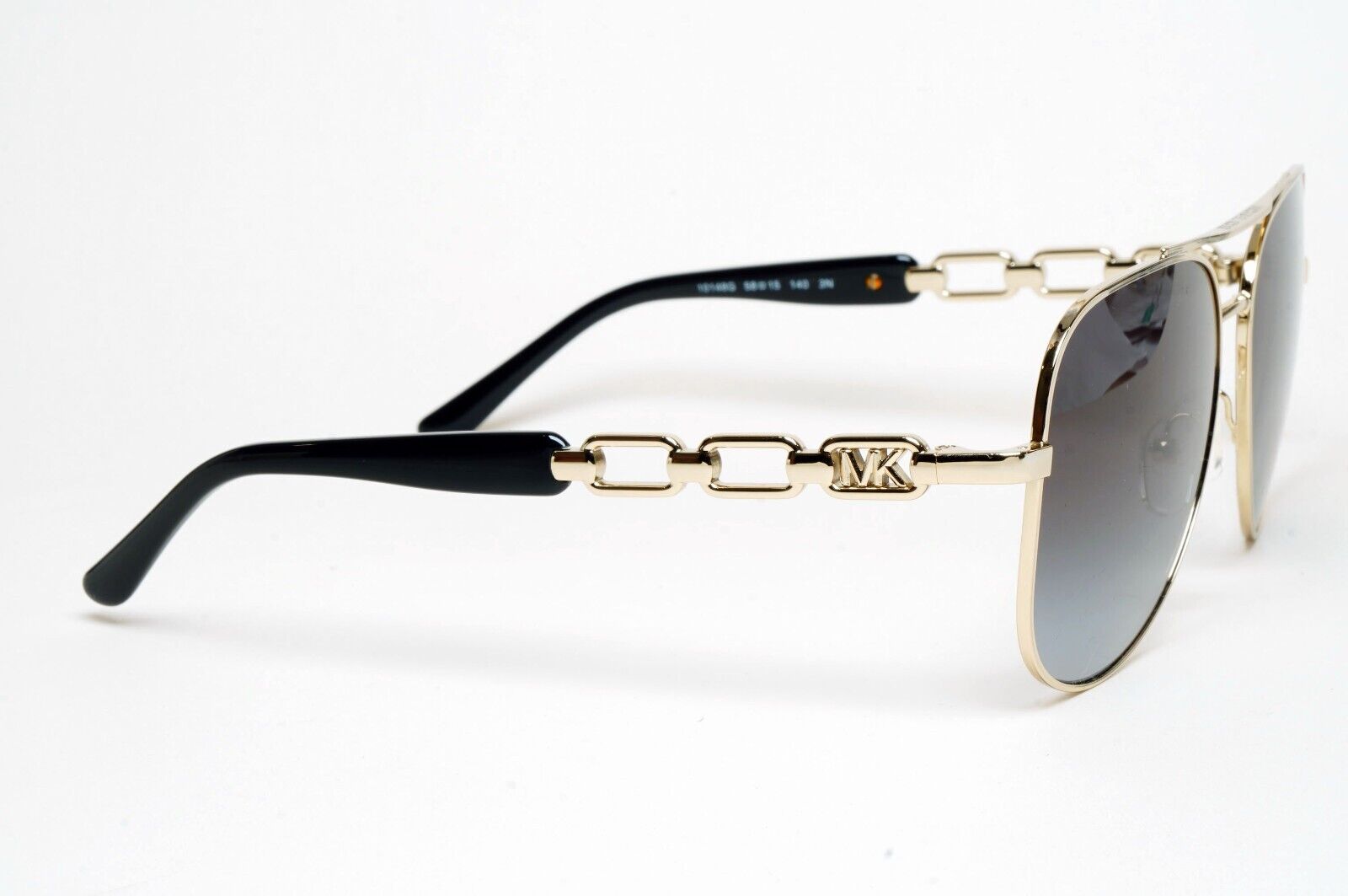 Michael Kors Sunglasses Gold Pilot Grey Gradient Metal MK 1121 Chianti 1014/8G