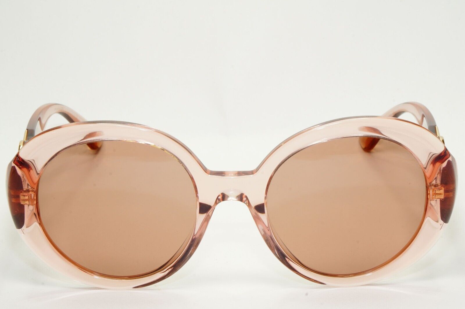 Versace Sunglasses Transparent Pink Medusa Round Brown Gold MOD VE 4414 5339/73