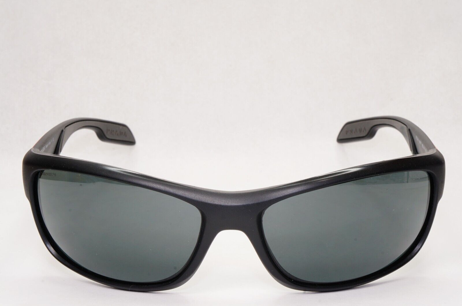 Prada Sunglasses Black Wrap Linea Rossa Red Stripe PS04NS SPS 04N 1BO-1A1 65mm