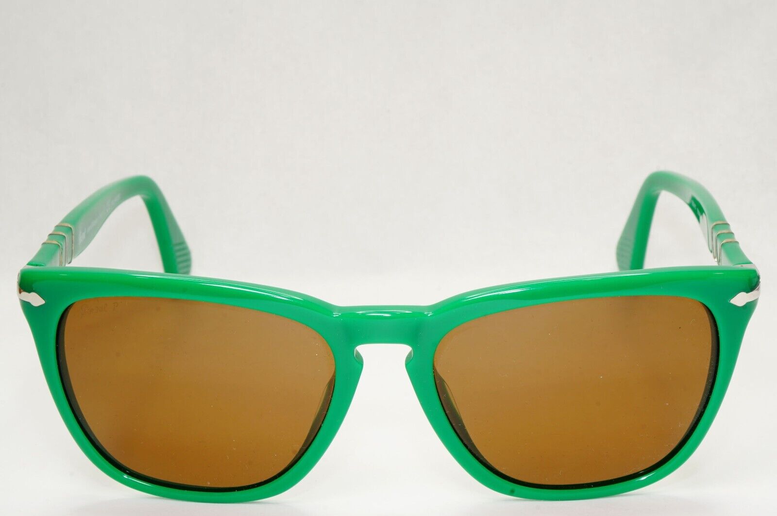 Persol Sunglasses 2012 Capri Polarized Green Brown Square 3024-S 959/57 55mm