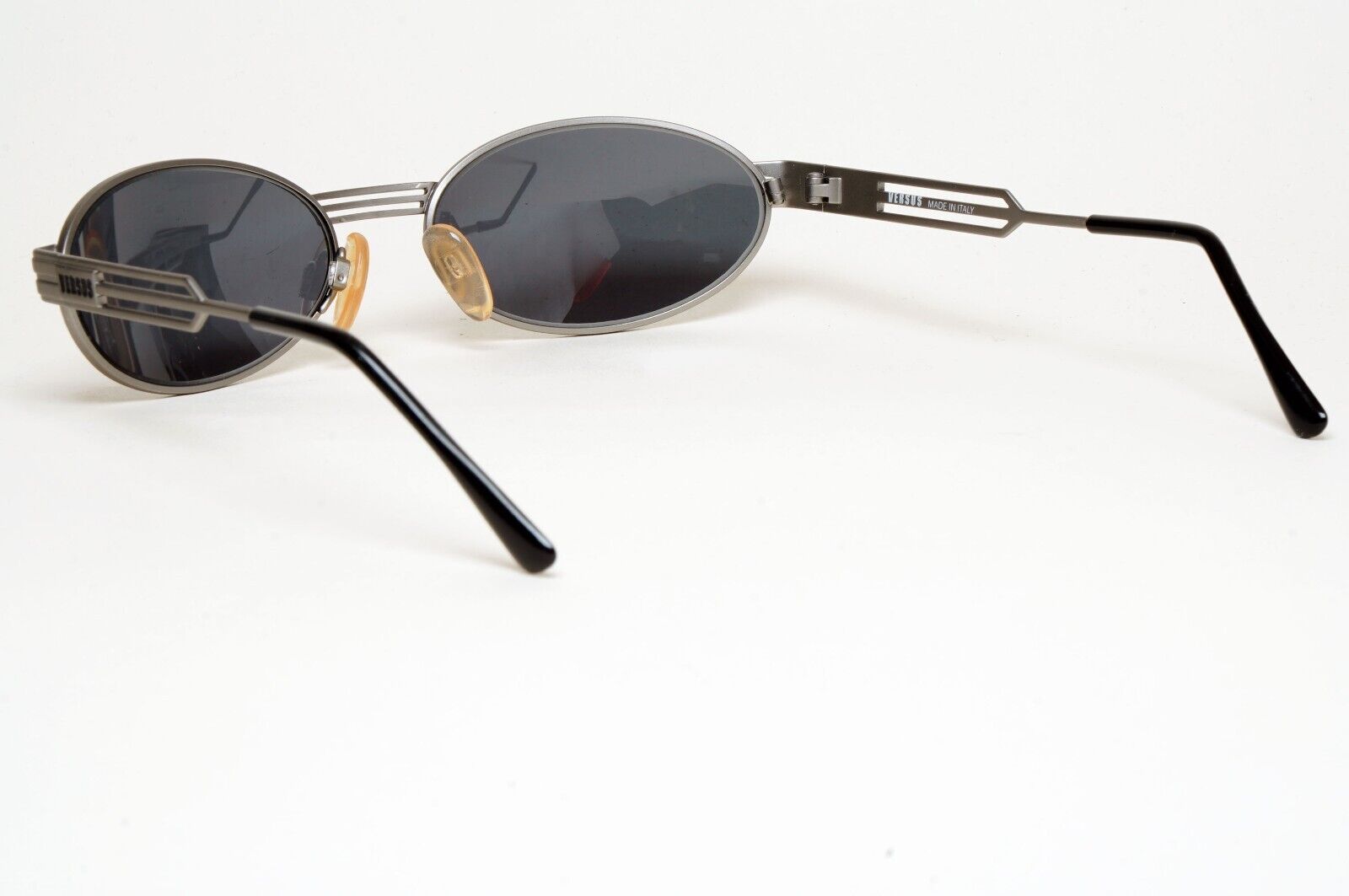 Versus Sunglasses 1996 by Gianni Versace Vintage Gunmetal Grey MOD F34 COL 77M