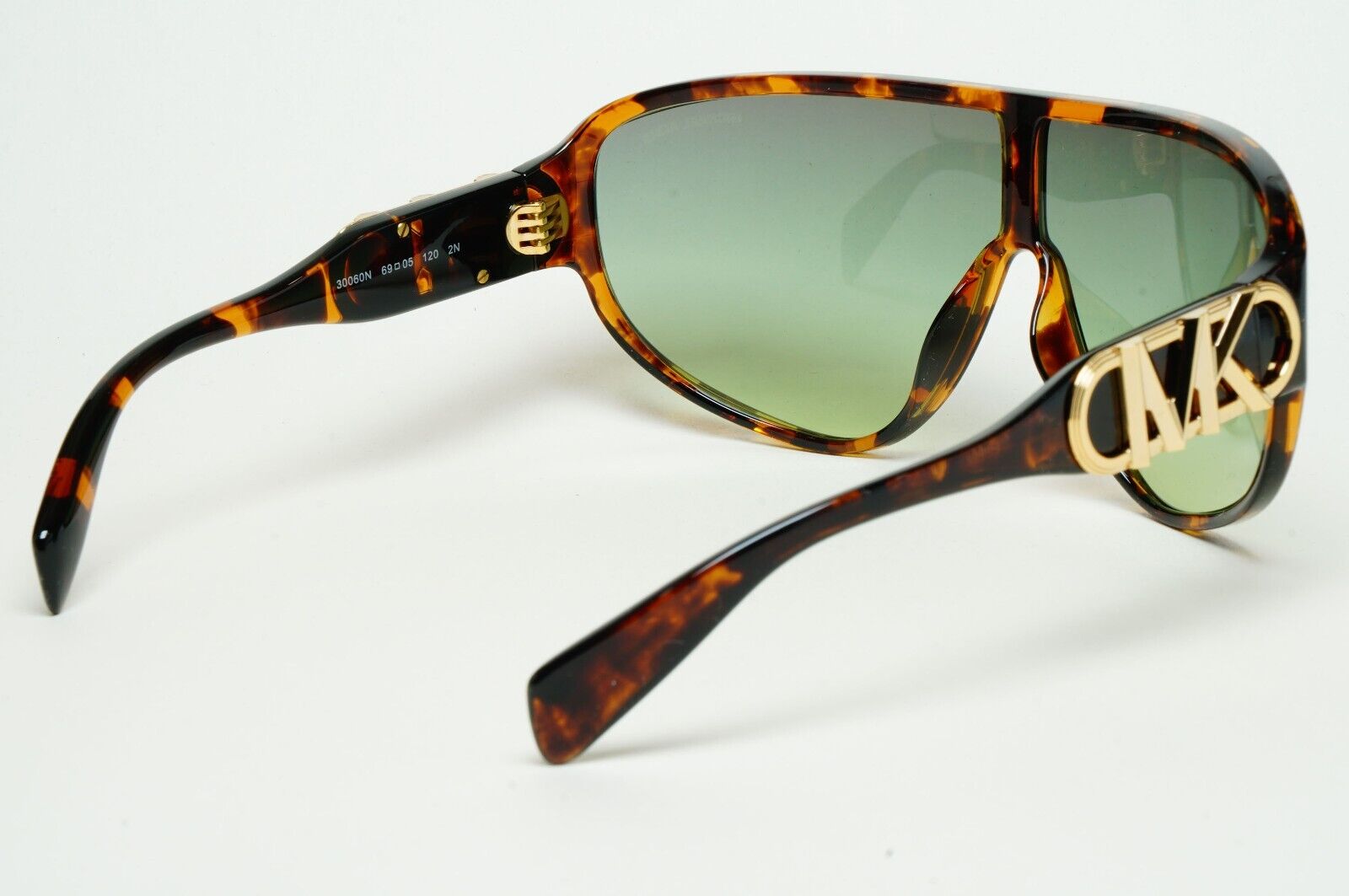 Michael Kors Sunglasses Brown Tortoise Green Shield MK 2194 Empire Shield 30060N