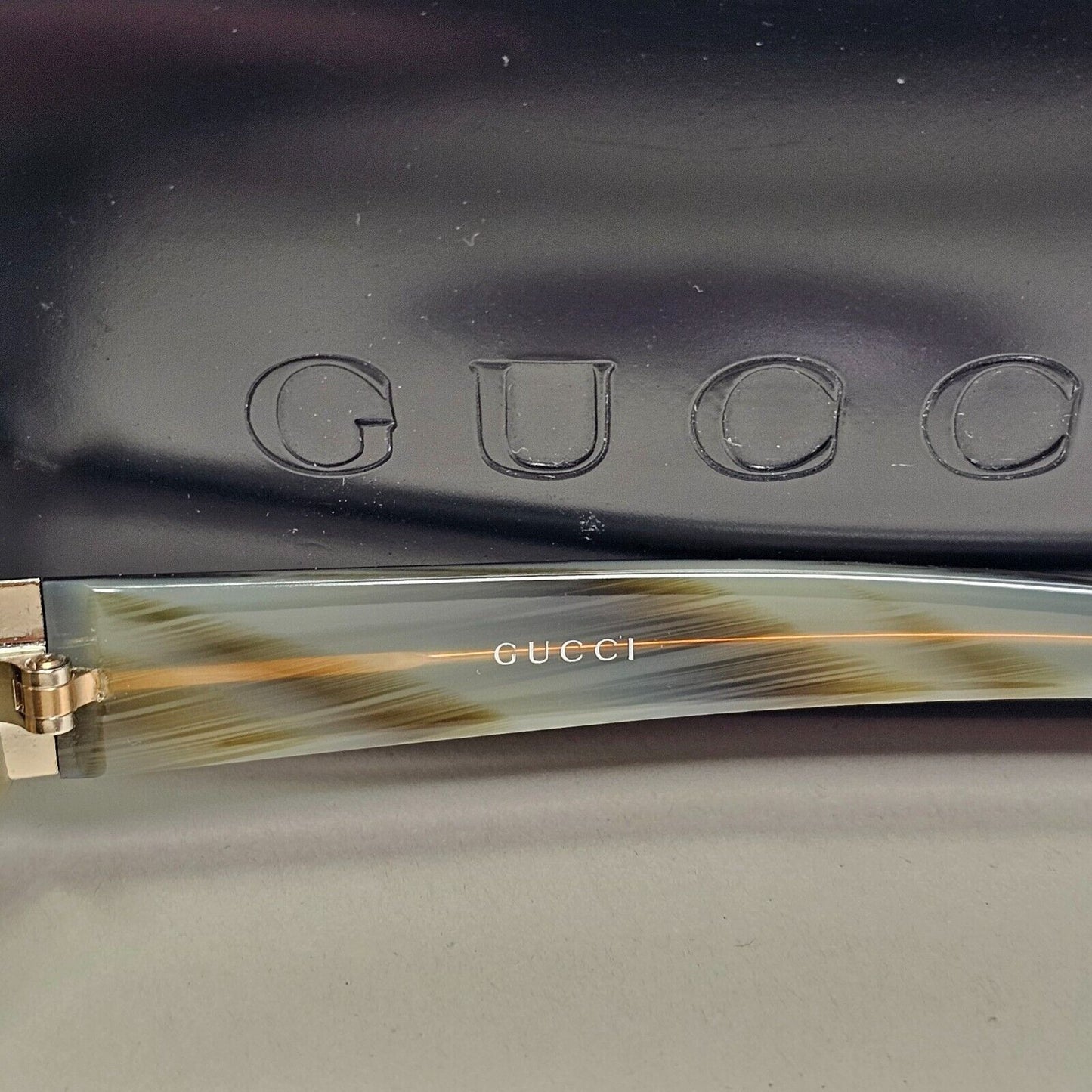 Gucci Sunglasses 1999 Vintage Black Grey Rectangle Small GG 2548/S NJ5 050824