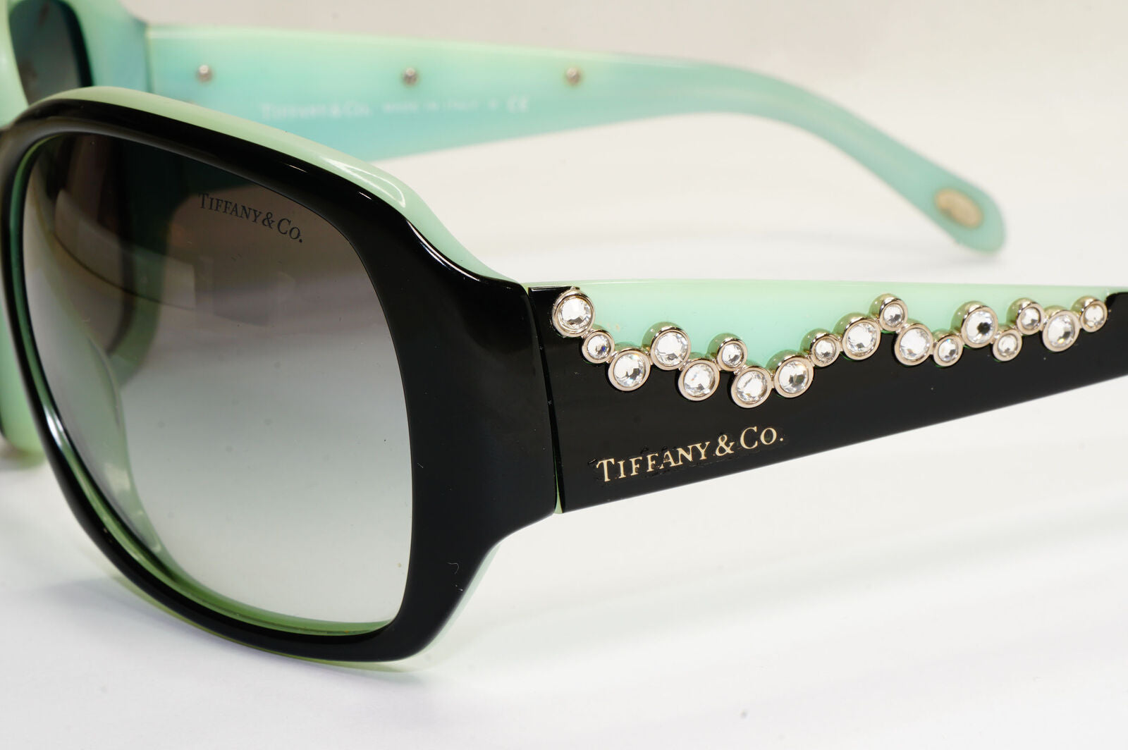Tiffany & Co Sunglasses 2009 Vintage Black Crystal TF 4016-B 8055/3C 190224