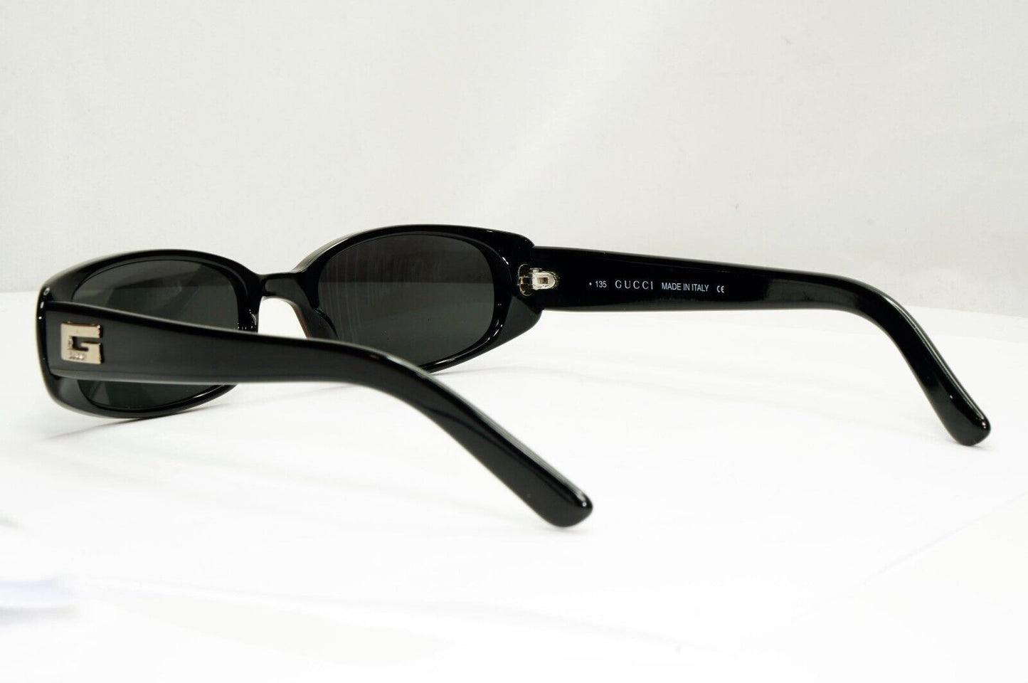 Gucci Sunglasses 1997 Vintage Black Retro Rectangle Small GG 2452/S E5W 210125