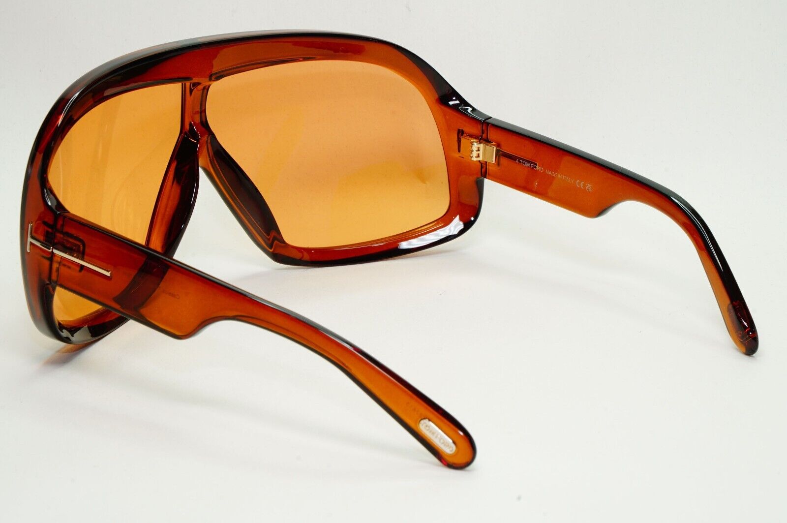 Tom Ford Sunglasses Cassius Brown Transparent Oversized Unisex FT0965 TF 965 45E