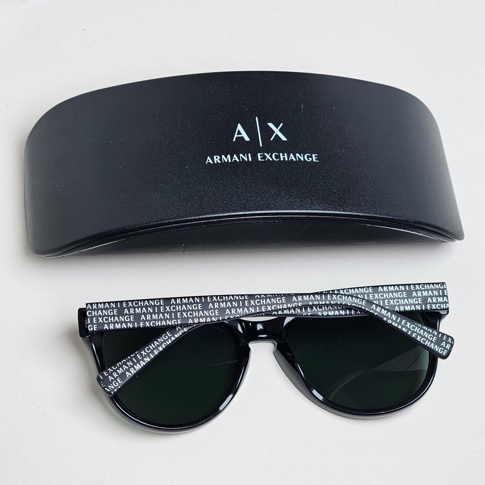Armani Exchange Sunglasses 2015 Black Green Monogram AX 4015 8004/71 221124