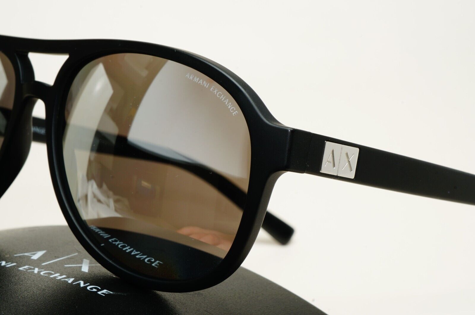Armani Exchange Sunglasses 2015 Black Polarized Silver AX 4055 8078/Z3 221124