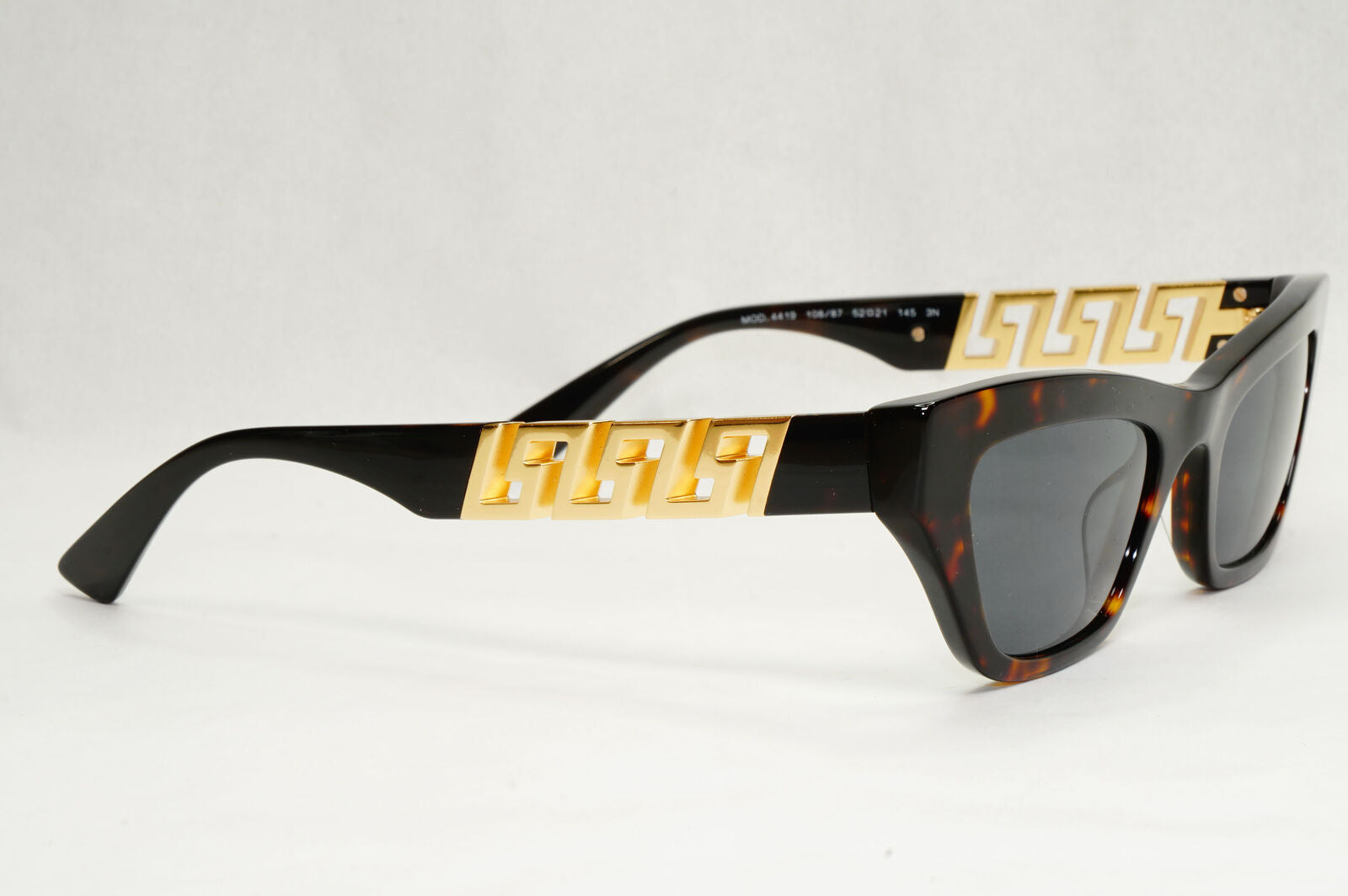 Versace Sunglasses Greca Gold Brown Tortoise Rectangle MOD VE 4419 108/87