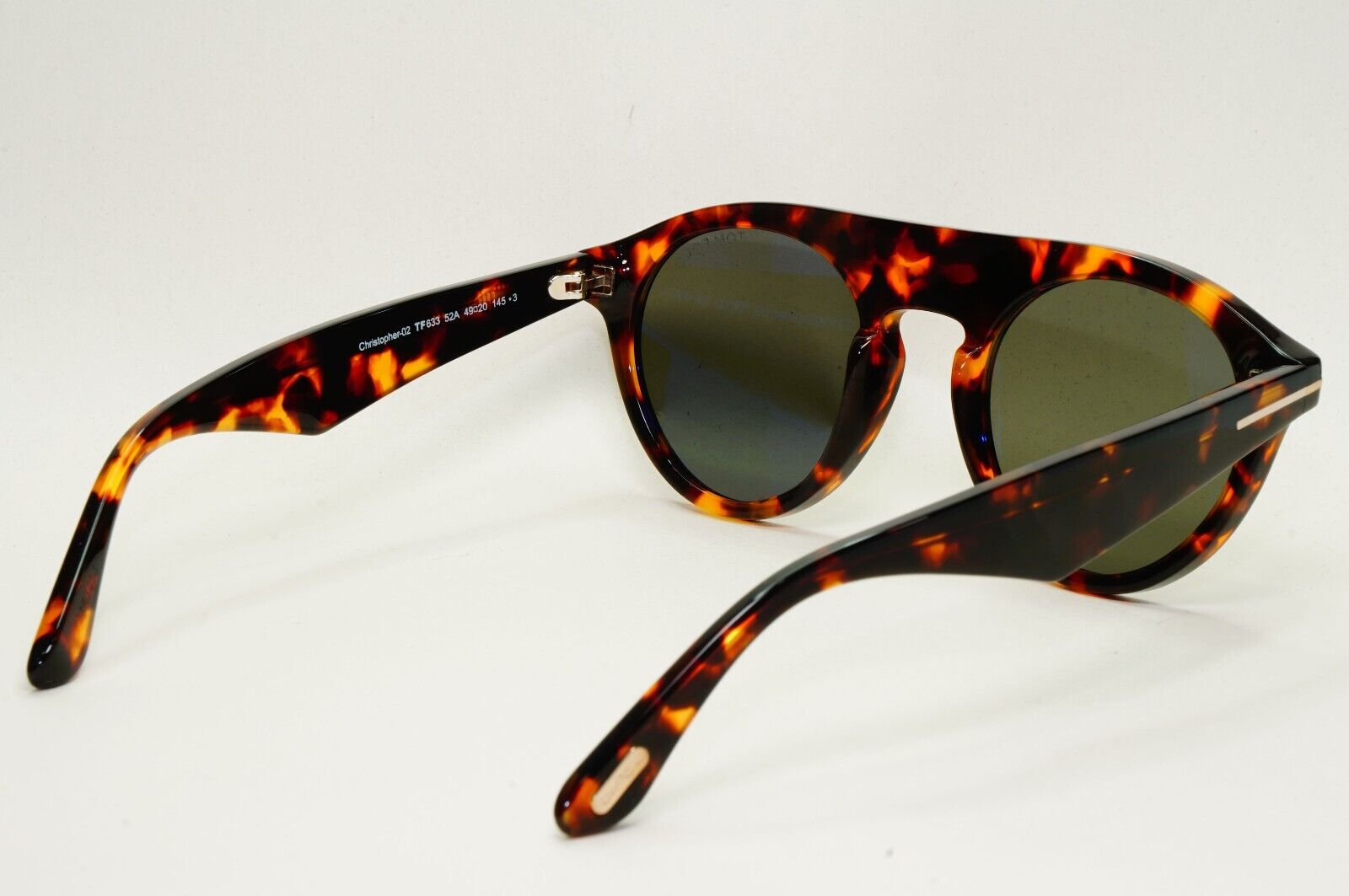 Tom Ford Sunglasses Christopher-02 Brown Tortoiseshell Green FT0633 TF 633 52A
